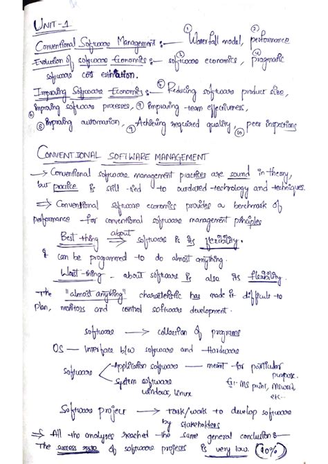 SPM unit1 - Software project management - 1 2 Conventional Software ...
