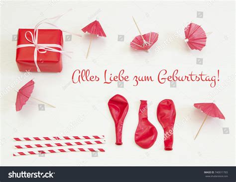 Happy Birthday German Language Stock Photo (Edit Now) 740011765