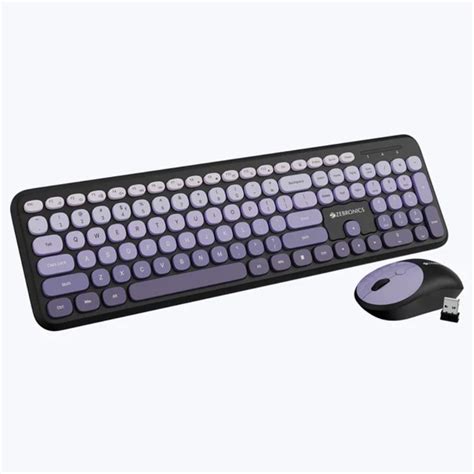 Buy Zebronics Companion 302 Wireless Keytboard and Mouse Combo, Purple ...