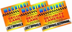 CVANU WARNING! THESE PREMISES ARE PROTECTED BY SECURITY CAMERAS IMAGES ...