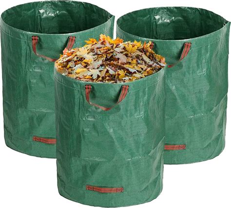 3-Pack 72 Gallon Lawn Garden Bags,Reusable Extra Large Leaf Bags Yard ...
