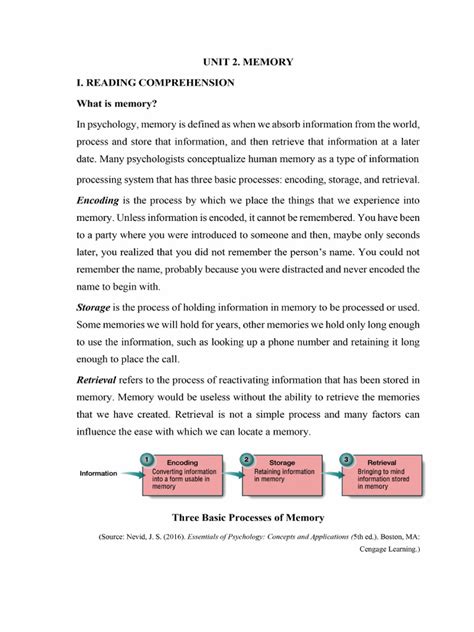 Image result for Tutor2u Memory