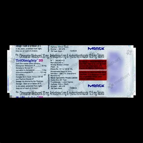 TRIOLMIGHTY 20MG TABLET 10'S Price, Uses, Side Effects & Substitutes ...