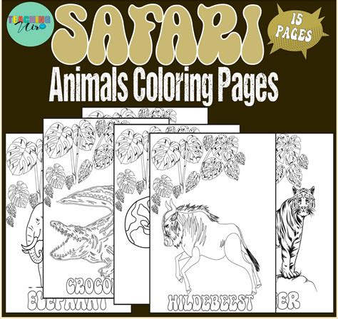 Safari Animals Coloring Pages