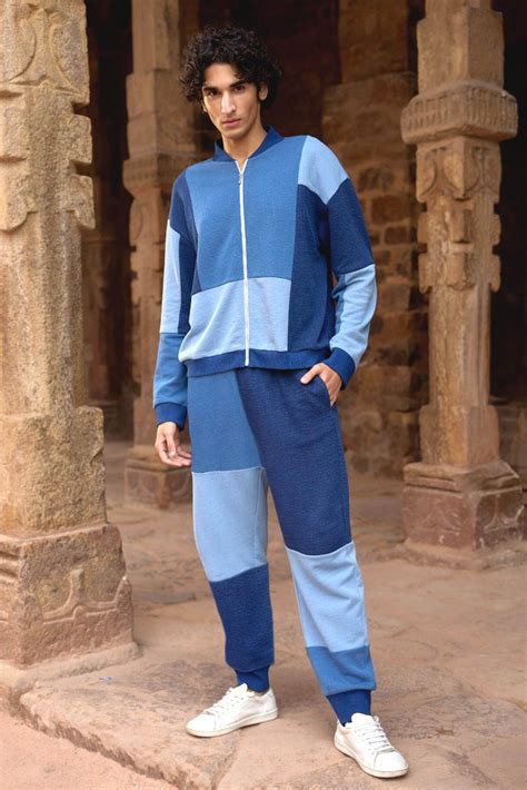 INDIGO BLOCKED TRACK SUIT – dash and dot