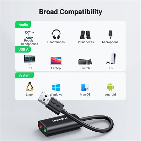 UGREEN USB to Audio Jack Sound Card Adapter with India | Ubuy