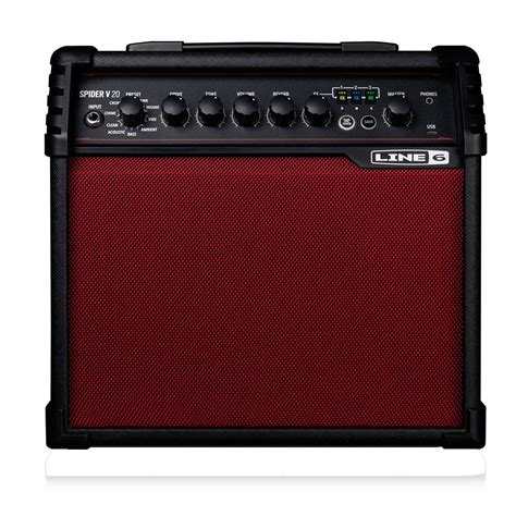 Line 6 Spider V20 Limited Edition Guitar Amplifier - Red – BAJAAO.COM