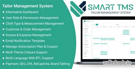 Smart TMS SaaS v1.4 - Tailor Management System » nulled#code / free ...
