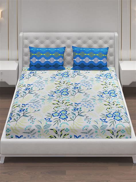 Buy Pure Cotton King Size Bedsheets Online - Monte Carlo