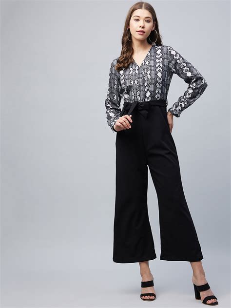 Women's Polyester Black Jumpsuit – Stylestone