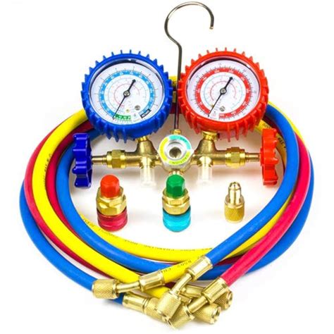 Ziss A/C Diagnostic Manifold Gauge Set for Refrigeration Charging, Fits ...
