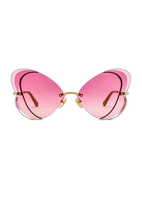 Chloe Butterfly Gradient in Gold & Violet | REVOLVE