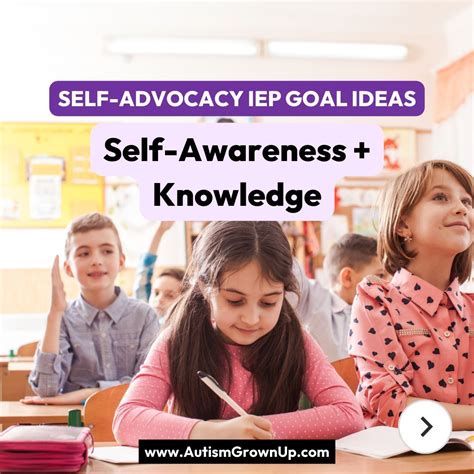 Autism Grown Up on LinkedIn: Self-Advocacy IEP Goal Ideas - Self ...
