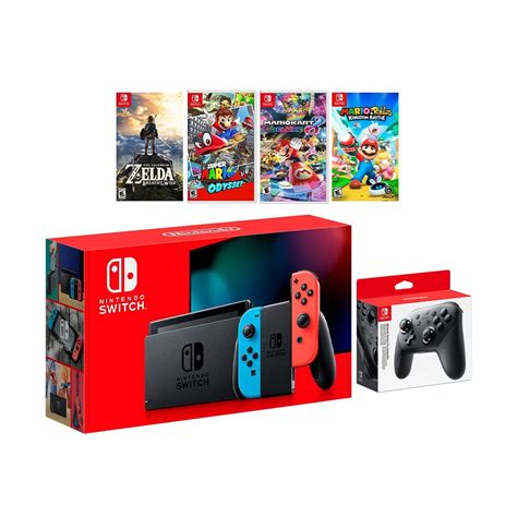 Buy 2022 New Nintendo Switch Red/Blue Joy-Con Console Set, Pro ...