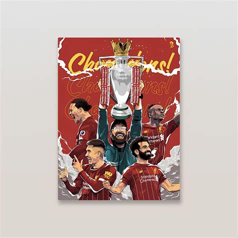 Liverpool 2020 Champions Metal Poster – Inkyprinty.in