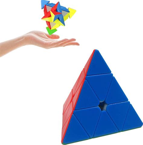 Tumtafa Top Quality Stickerless Pyramid Cube 3x3 Speed Triangle Pyramid ...
