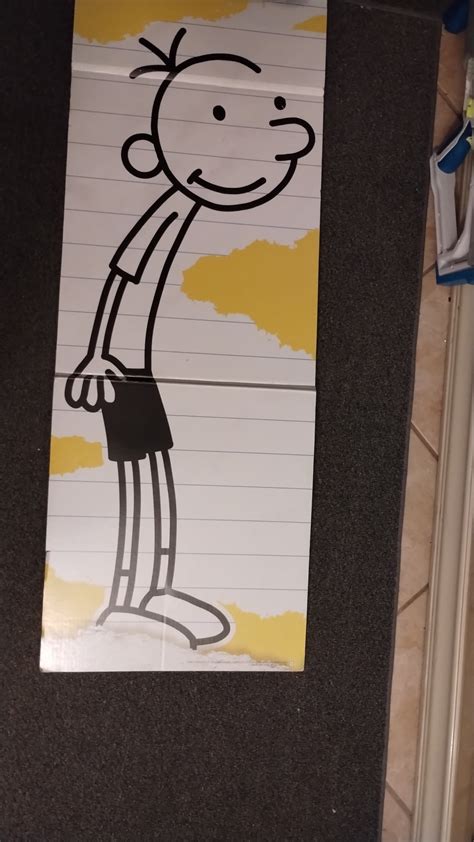 I have a life size stand-up of Greg heffley from a book fair : r/Weird