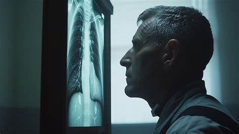 Doctor analyzing chest xray film for anatomy | Premium AI-generated image