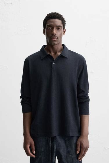 Men´s Long Sleeve Polo Shirts | Explore our New Arrivals | ZARA India