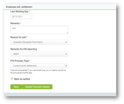 How to add resigned employees & process settlement (FFS) ? : Help Center