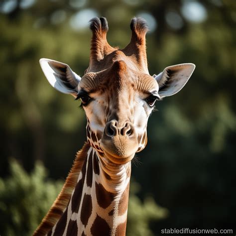 Giraffe with Short Neck | Stable Diffusion Online