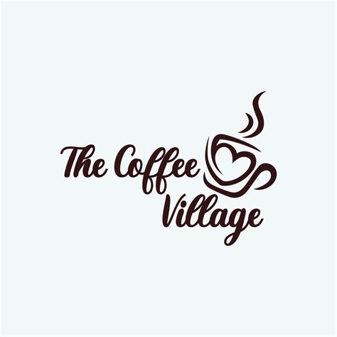 village coffee shop logo, vector, house, tree, village 24149402 Vector ...