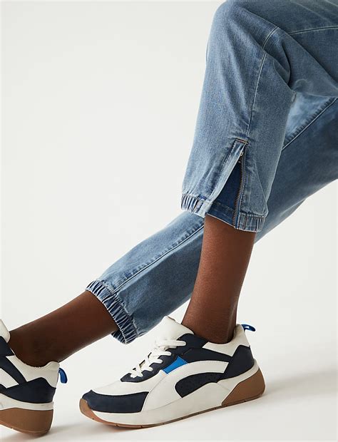 Buy Cotton Rich Slim Fit Joggers at Marks & Spencer