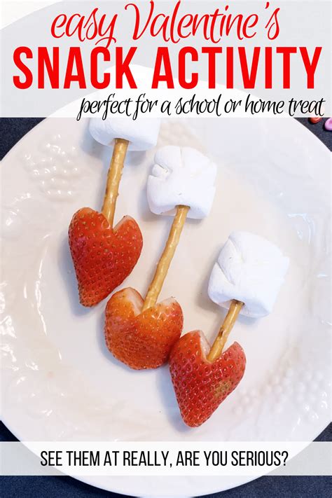 Easy Valentine's Day Snack | Bastelideen, Basteln