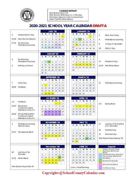 Cobb County School Calendar 2021- 2022 | Important Update