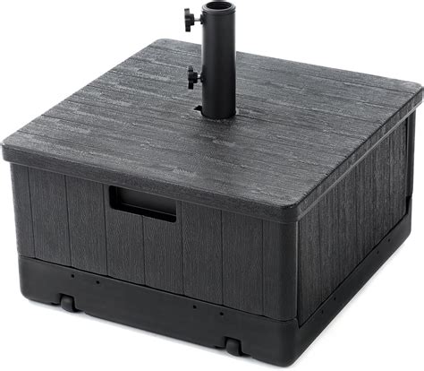 Amazon.com : Outsunny 3-in-1 Outdoor Umbrella Base, Coffee End Table ...