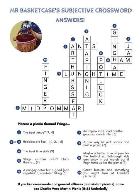 Charlie Vero-Martin and Mr Basketcase's Edinburgh Crossword — LMAOnaise
