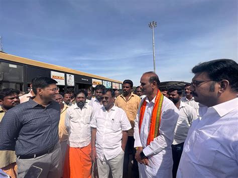 Tamil Nadu: Union Minister A Narayanaswamy inspects Periyar Bus Stand ...