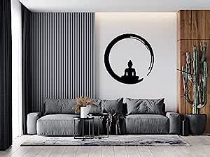 Buy British Terminal® Lord Gautam Buddha Self Adhesive Decorative Wall ...