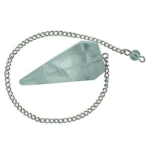 Buy REMEDYWALA Charged Energized Clear Quartz Pendulum with Long Chain ...