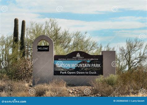 Tucson Mountain Park, in the Sonoran Desert Editorial Image - Image of ...