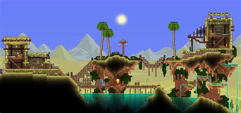 Desert town | Terraria house design, Pyramid terrarium, Terrarium base