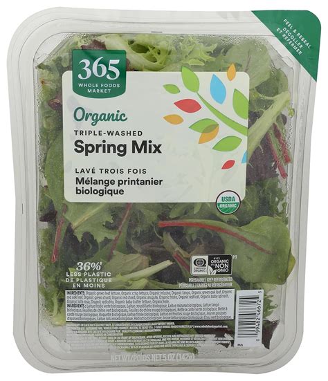 Whole Foods Market Buy 365 Organic Spring Mix - 5 Ounce Online India | Ubuy