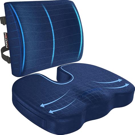 Buy FORTEM Chair Cushion, Seat Cushion for Office Chair, Lumbar Support ...