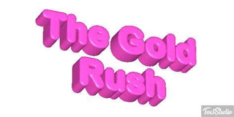 The Gold Rush Movie Animated GIF Logo Designs