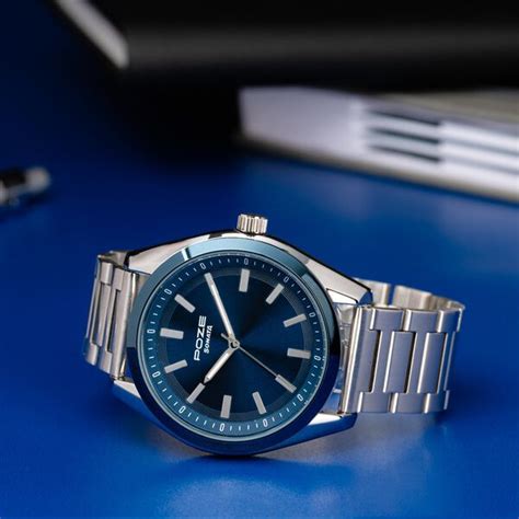 Buy Online Sonata Poze Quartz Analog Blue Dial Metal Strap Watch For ...