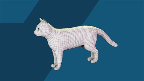 3D Cat 3D Realistic Character With Fur Rigged Model Blender Model ...