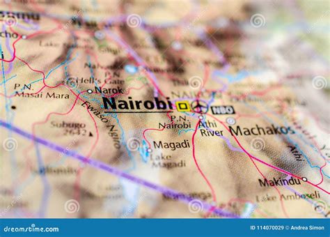 Nairobi on map stock image. Image of nairobi, independent - 114070029