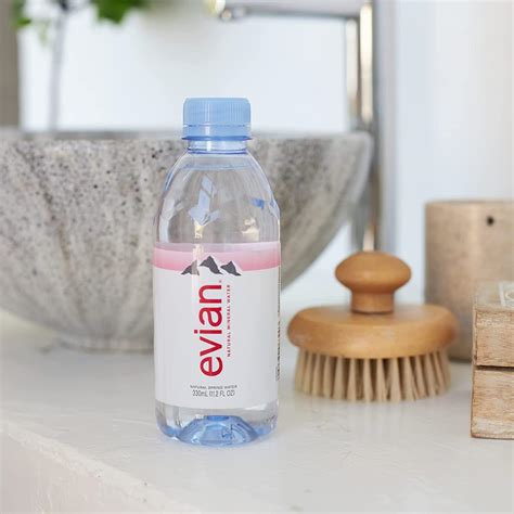 evian Natural Spring Water 330 mL/11.2 Fl Oz (Pack of 24) Mini-Bottles ...