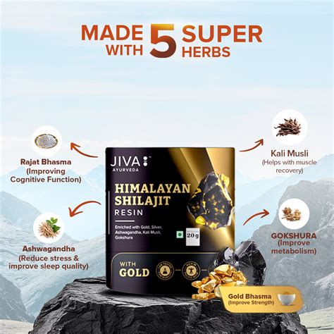 Shilajit Resin Gold | 500mg/Serving | Boosts Stamina, Strength & Muscl ...