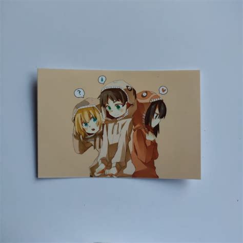 Mikasa Eren and Armin basic sticker – Dipped in Doodles