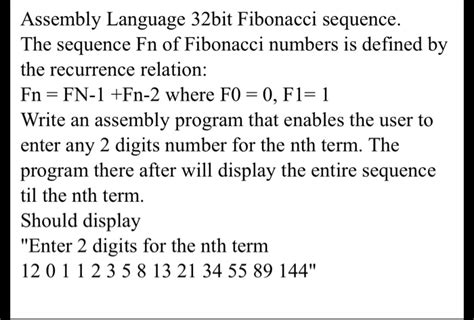 Image result for Fibonacci Assembly Code
