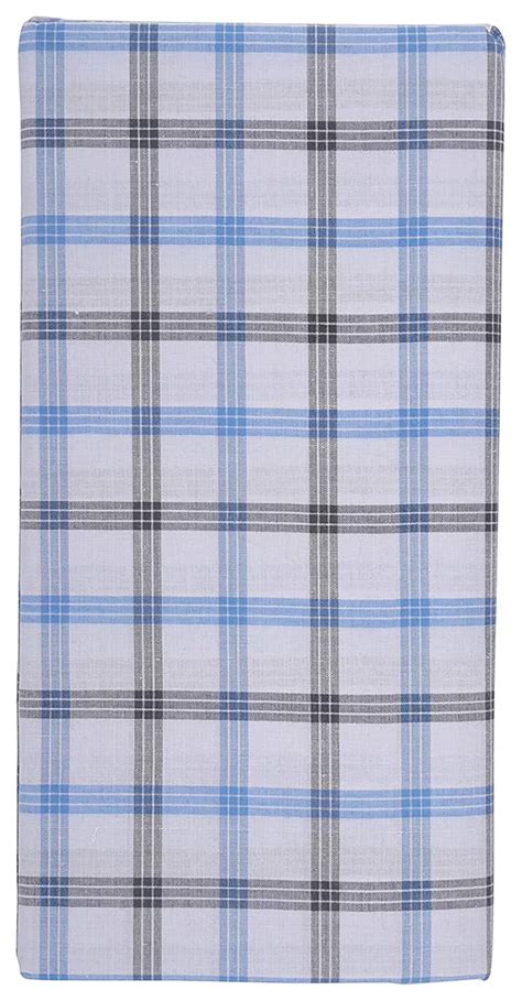 Weavers Villa Men's White Unstiched Cotton Lungi - Set of 2 (Length - 2 ...