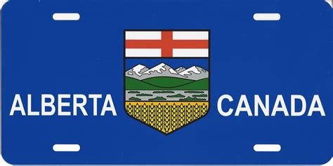 Alberta Canada Flag Photo License Plate – Auto License Plates Frames