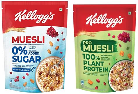 Kellogg's Muesli 0% Added Sugar, Breakfast Cereal, 500G Pack & Pro ...
