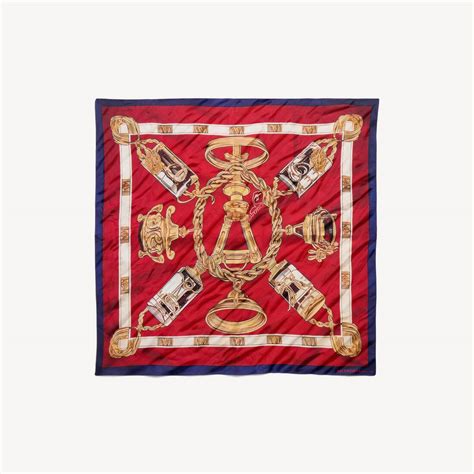 Women's Ai Scarf in Burgundy/gold | Balenciaga TH